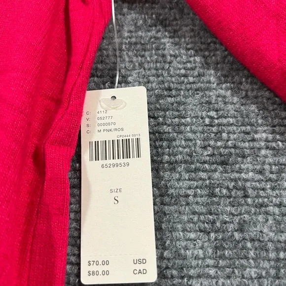 Anthropologie Vibrant pink Cowl Neck Sweater size s - Picture 9 of 11